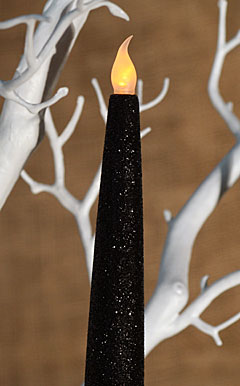 18 Inch Single Flameless Taper with Holder